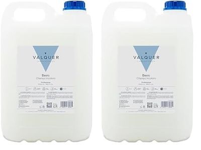 Valquer - Shampoo professionale speciale incolore per parrucchieri Shampoo professionale Carafa-5000 ml (Confezione da 2)