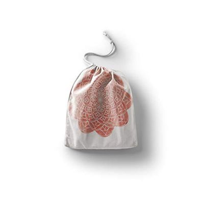 Bonamaison Printed Cotton Produce Bag with Drawstring, Reusable Grocery Bag, Biodegradable Eco-Friendly Bags, Travel Pouch, Sachet Bags, Shopping Bag, Eco Friendly, Foldable, Size: 12x15 Cm