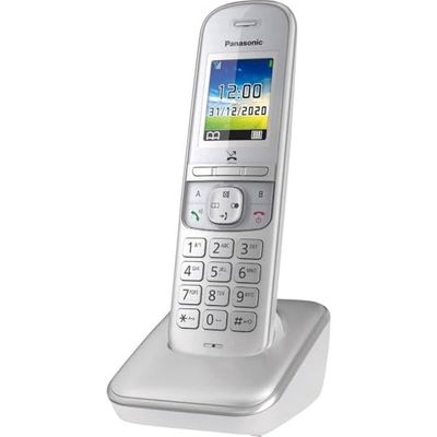 Panasonic Draadloze Telefoon KX-TGH710, 1 Telefoon Zonder Antwoordapparaat, 18.4 x 13.6 x 10.8 cm, Zilver