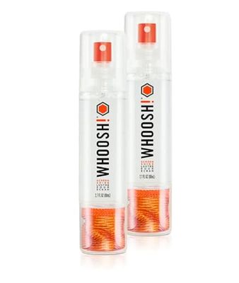 Whoosh! Grab & Go nietoksyczny spray 80 ml, środek do czyszczenia ekranu smartfona, tabletu, komputera, laptopa, usuwa brud, kurz, smugi i plamy, idealny do wszystkich ekranów - ściereczka 7 x 10 cm