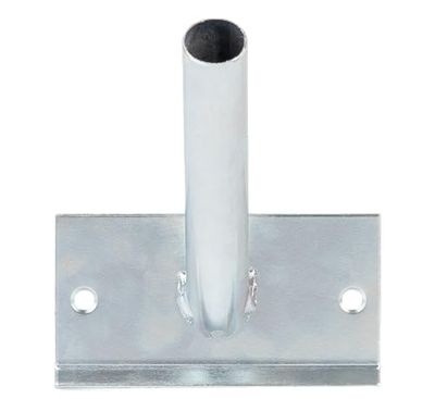 Alberts 639662 Support pour mâts de drapeaux | pour fixation murale | pour un drapeau | galvanisé, en bleu | tube de réception Ø 29 mm