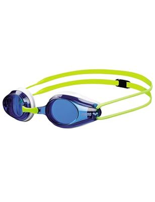 Arena Tracks Jr Óculos de natação, unissexo para adulto, azul (azul/branco fluo), tamanho único