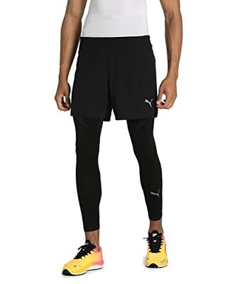 PUMA Run Woven Pantaloncini 12,7 cm, Tessuto Uomo, Black, XXL