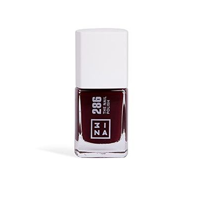 3INA MAKEUP - The Nail Polish 286 - Burgundy Gel Nail Polish with Longwearing Formula, Glossy & Smooth Finish, Fast Drying, Vegan & Cruelty Free