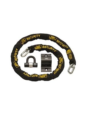 Burg-Wachter 2 m 12 mm sprzedawany łańcuch zabezpieczający do roweru kotwica diamentowa, czarny