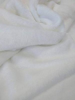 Bajera Bebé Coralina Pirineo Invierno, Hipersuave, Transpirable e Hipoalergénica, Esquinas engomadas, Ajustables. (Blanco, Cuna 60X120)