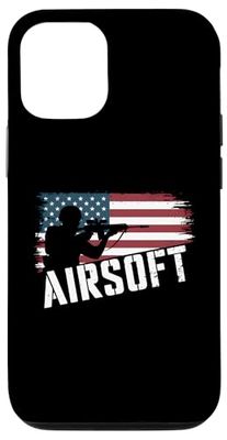 Bandera de Estados Unidos de Airsoft Carcasa para iPhone 12/12 Pro