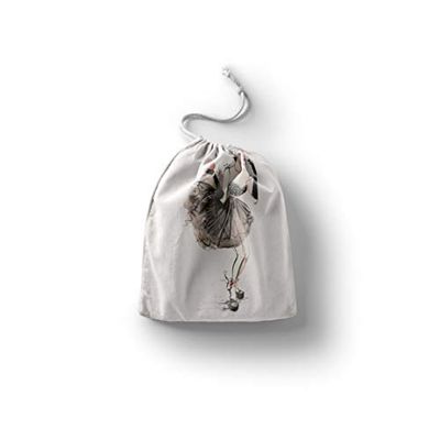 Bonamaison Printed Cotton Produce Bag with Drawstring, Reusable Grocery Bag, Biodegradable Eco-Friendly Bags, Travel Pouch, Sachet Bags, Shopping Bag, Eco Friendly, Foldable, Size: 40x50 Cm