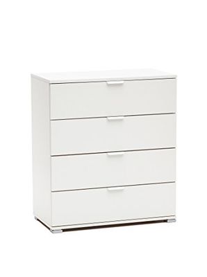 MeMi Me614BIA Cajonera, Madera, Blanco, 38x75x85 cm