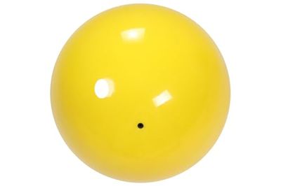 Togu Unisex – piłka gimnastyczna dla dorosłych, 300 g, B.Q, lakierowana, żółta, 16 cm
