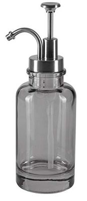 Spirella coleção Yoko, dispensador de sabão líquido Ø 7 x 21,5 (0,3 l), vidro, cinzento, (0,3 l)