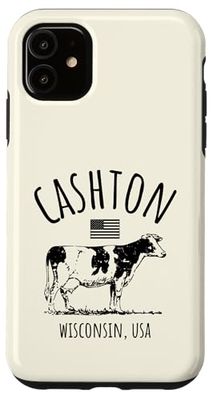 Cashton Wisconsin USA - Mucca retrò stile vintage Custodia per iPhone 11