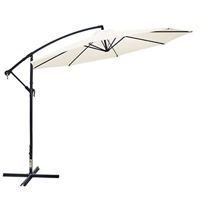 Gartenfreude Parasol déporté 300 cm beige