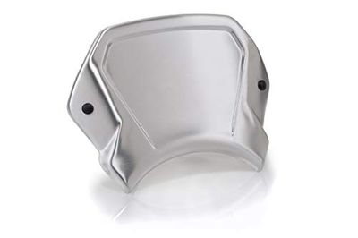 Puig 22224P Plaque Frontale Aluminium - Design Compétition et Protection Aérodynamique, Argent