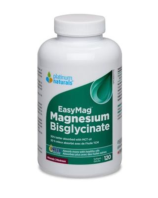 Platinum Naturals EasyMag Magnesium Bisglycinate 120 Softgels