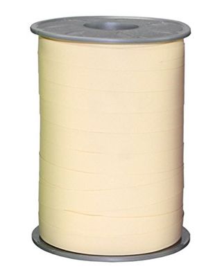C.E. Pattberg Cadeaulint, mat crèmekleurig, 200 m lint in paperlook voor het inpakken van geschenken, 10 mm breedte, voor mooie bloemen- en babyshowerdecoraties, pastelkleurige ballonlinten - voor