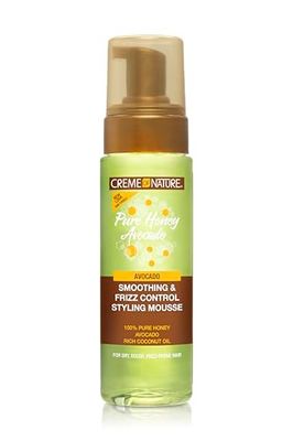 Creme of Nature Smoothing and Frizz Control Styling Mousse, Honey and Avocado