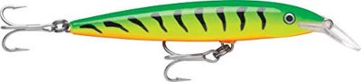 Rapala Floating Magnum Lure with Two No. 1/0 Hooks, 14 cm Length, Firetiger