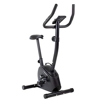 TechFit Hometrainer - Hometrainer met vliegwiel van 4,5 kg, magnetisch systeem met 8 niveaus en tablethouder voor fitness en cardio thuis