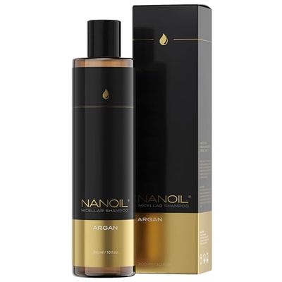Nanoil Argan Micellar Shampoo 300ml - Micellar Shampoo Rich in Argan Oil, Protection and Smoothness, Strengthening Effect, Perfect Condition of Hair