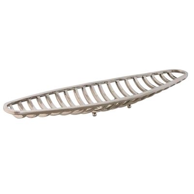 Home ESPRIT Centro de Mesa Plateado Moderno Cromado 51 x 12 x 6 cm