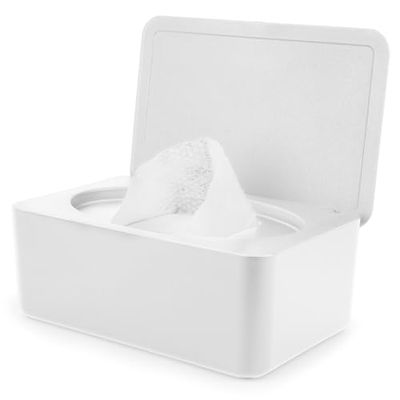 Boîte à lingettes humides, boîte de papier toilette humide avec couvercle, distributeur de lingettes humides pour bébé, garde les lingettes fraîches, boîte de rangement pour lingettes humides