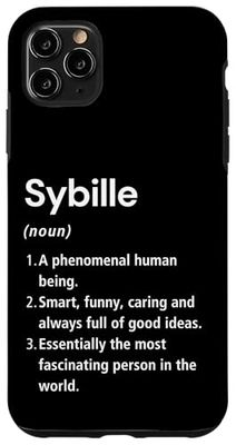 Sybille Definición de nombre Diccionario divertido Carcasa para iPhone 11 Pro Max
