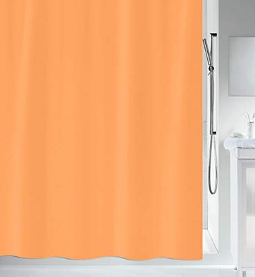 Spirella 240 x 180 cm, coleção de primo laranja, cortina de duche têxtil, 100 % poliéster