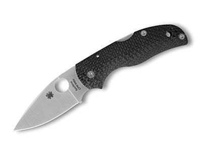 Spyderco Native 5 Fluted CF Zakmes, volwassenen, zwart, één maat