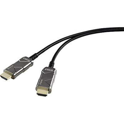Speaka Professional HDMI Connection Cable 50.00 m SP-8821972 Ultra HD (8K) Black [1x HDMI Male to 1x HDMI Male]
