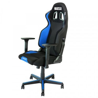 Sparco Grip 2019 krzesło gamingowe/biurowe, płótno, czarny/niebieski