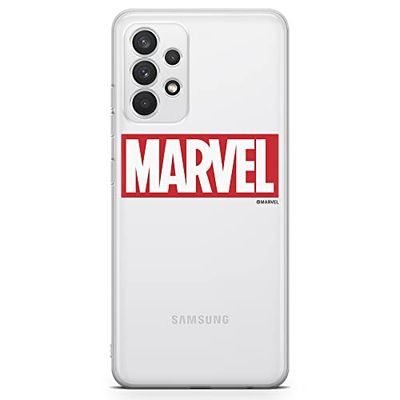 ERT GROUP mobiltelefonfodral för Samsung A32 4G LTE originalt och officiellt licensierat Marvel mönster 006 optimalt anpassad till formen på mobiltelefonen, gedeeltelijk transparant