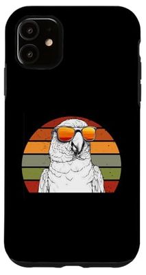 Parrot With Sunglasses Retro Sunset Wildlife Nature Pet Bird Case for iPhone 11