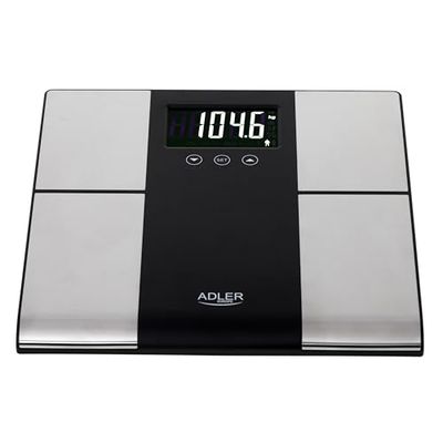 Adler AD 8165 - Báscula con diferentes funciones de análisis, hasta 225 kg, 225 kg