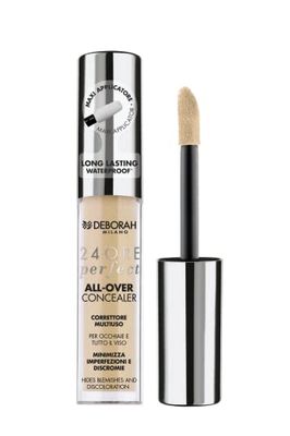 Deborah Milano Liquid Corrector 24 Hours Perfect All-Over Concealer, 2.1 Light, Long-Lasting and Waterproof, High Density, Minimises Perfection, Dark Circles and Facial Discromia