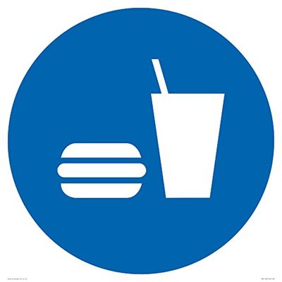 S60 S60 Panneau avec inscription « Eat and Drink » 600 x 600 mm