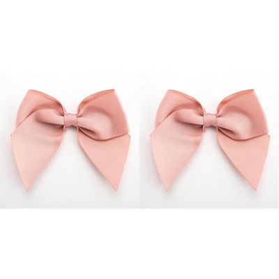 Italian Options Large Grosgrain Ribbon Bows Self Adhesive 6-Piece Pack, 10 cm Bow Width, Rose Gold (Pack of 2)