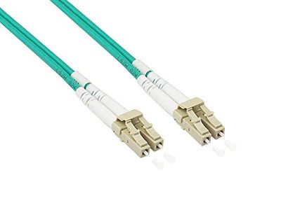 Good Connections OM3 LWL gepantserde kabel - DUPLEX - stekker LC op LC - stalen arming en KEVLAR-vezels - knaagdierbescherming/trakvast - lichtgolfgeleider, glasvezelkabel, patchkabel - 15 m