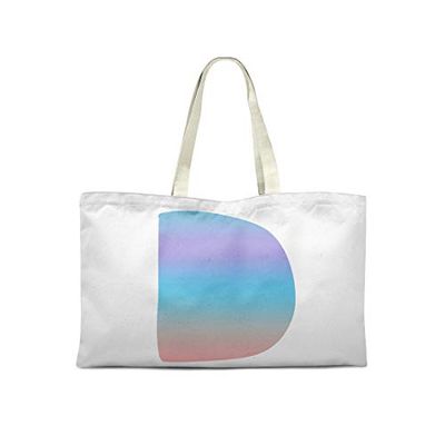 Bonamaison Printed Tote Bag, Reusable Grocery Bag, Shopping Bag, Machine Washable, Foldable, Canvas Cloth Bag with Handles, 50x40 Cm