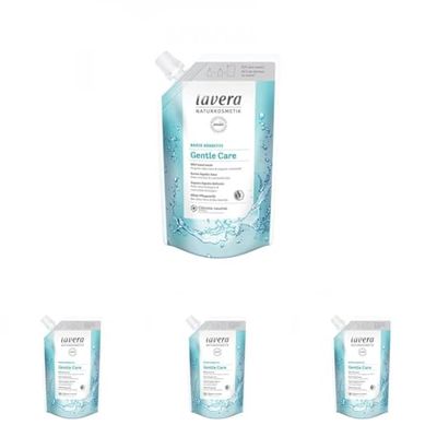 Lavera - Gentle Care Hand Wash, RicaricA Sapone Liquido, Aloe Vera biologica & Camomilla, 500ml (Confezione da 4)