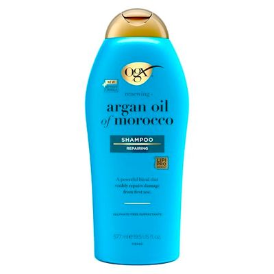 OGX Repairing Argan Oil of Morocco Sulfate Free hair Shampoo For Dry, Damaged Hair 577ml, Extra Large