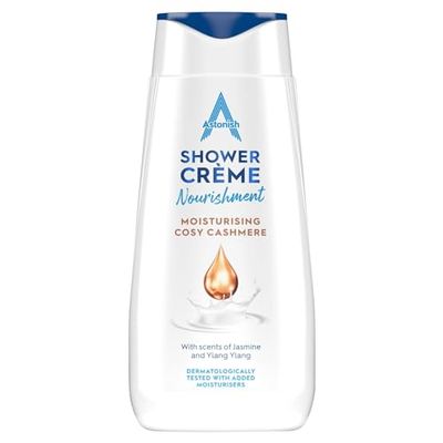 Astonish Shower Crème, Cosy Cashmere, Cleanses and Moisturises, Jasmine and Ylang Ylang Scented, 400ml