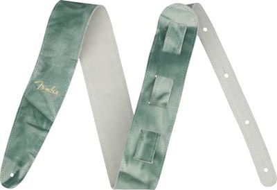 Fender Tie Dye leren strap, groen