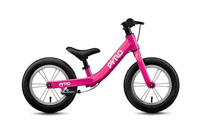 TechniBike PYRO BB Twelve – Vélo d'équilibre 12" pour Les Tout-Petits à partir de 1,5 Ans, Guidon et Selle réglables en Hauteur, Freins en V en Aluminium