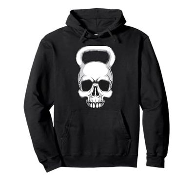 Kettlebell Skull sollevamento pesi attrezzature Bodybuilding Art Felpa con Cappuccio