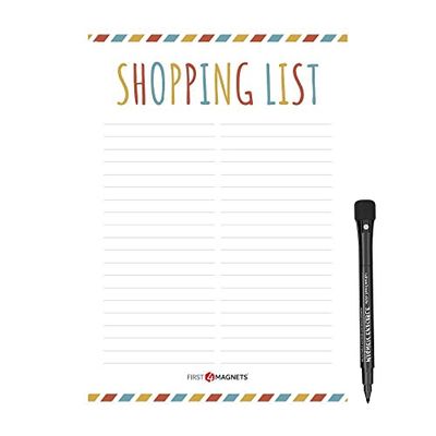 Elenco Cancellabile, Asciutto, Shopping Magnetico E Drogheria Per Frigorifero, Cucina, Frigorifero, Casa E Lavagna