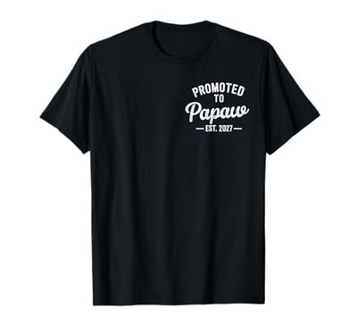 Promoted To Papaw Est 2027 Funny Baby Announcement 2027 T-Shirt