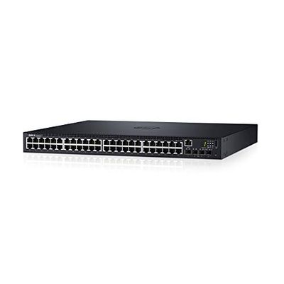 Dell Networking N1548P - Switch - L2+ - Managed - 48 x 10/100/1000 + 4 x 10 Gigabit SFP+ - front to back airflow - rack-mountable - PoE+ (30.8 W)