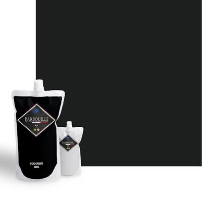 BARBOUILLE - Bar-Résine Vodounô - Résine Epoxy Bi-Composants - Effet Brillant - Peinture Mur, Plafond, Boiserie, Carrelage & Métal - Lessivable - COV A+ - Fabriquée En France - 750 ml