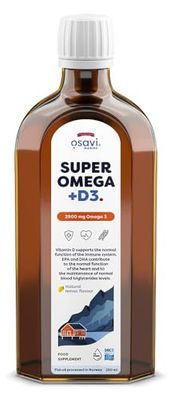 Osavi Super Omega + D3, 2900mg Omega 3 (Lemon) - 250 ml.